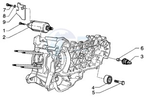 Beverly 125 RST drawing Electric starter - damper pulley