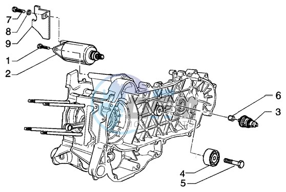 Electric starter - damper pulley