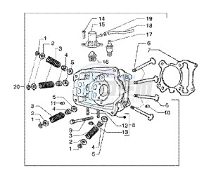 X9 125 SL drawing Head-Valves