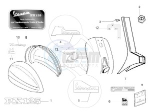 PX 125 2T NOABS E3 (EMEA, APAC) drawing Plates - Emblems