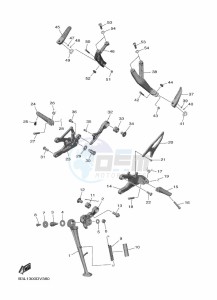 YZF1000 YZF-R1 (B3LM) drawing STAND & FOOTREST