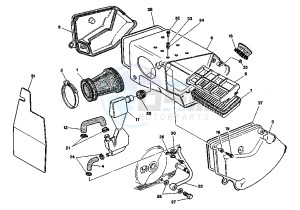 CANYON 500 drawing AIR INDUCTION-OIL VENT