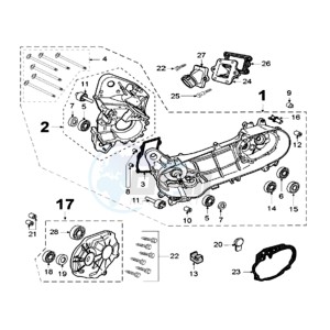 LUDIX 10 ROR SNAKE drawing CRANKCASE