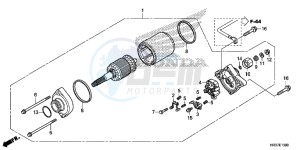 TRX420FE1G TRX420 Europe Direct - (ED) drawing STARTER MOTOR