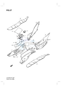 UH125G BURGMAN EU drawing REAR LEG SHIELD