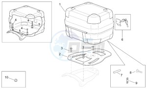 Scarabeo 50 2t (eng. Minarelli) drawing Top box with angulars