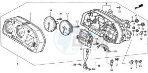 VFR800FI drawing METER