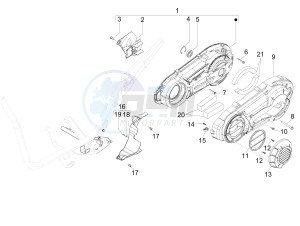 X9 500 Evolution 2006-2007 drawing Crankcase cover - Crankcase cooling