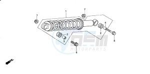 CRF50F drawing REAR CUSHION