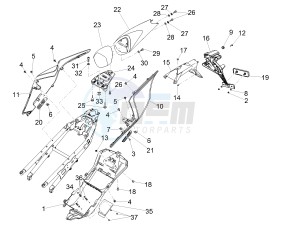 RSV4 1000 RR E4 ABS (EMEA) drawing Rear body