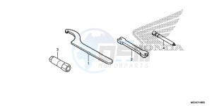 CRF450RE CRF450R Europe Direct - (ED) drawing TOOLS