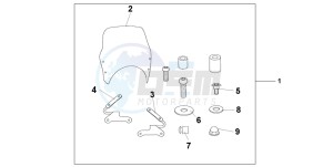 CB600F2 HORNET S drawing FLY SCREEN