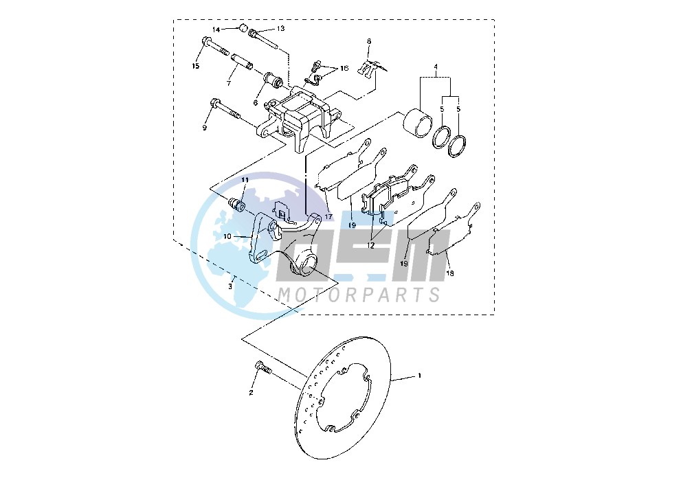 REAR BRAKE CALIPER