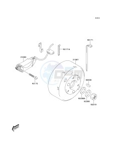 KSF 50 A [KFX50] (A6F) A6F drawing GENERATOR