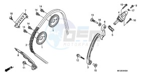 CBR600RA9 Europe Direct - (ED / ABS MME) drawing CAM CHAIN/TENSIONER