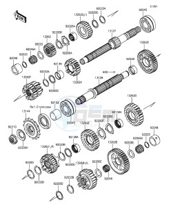 Z1000SX ZX1000LFF FR GB XX (EU ME A(FRICA) drawing Transmission