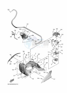 XP530D-A TMAX DX ABS (BC3D) drawing SIDE COVER 2