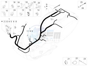 Sprint 150 4T 3V iGet E4 ABS (NAFTA) drawing Main cable harness