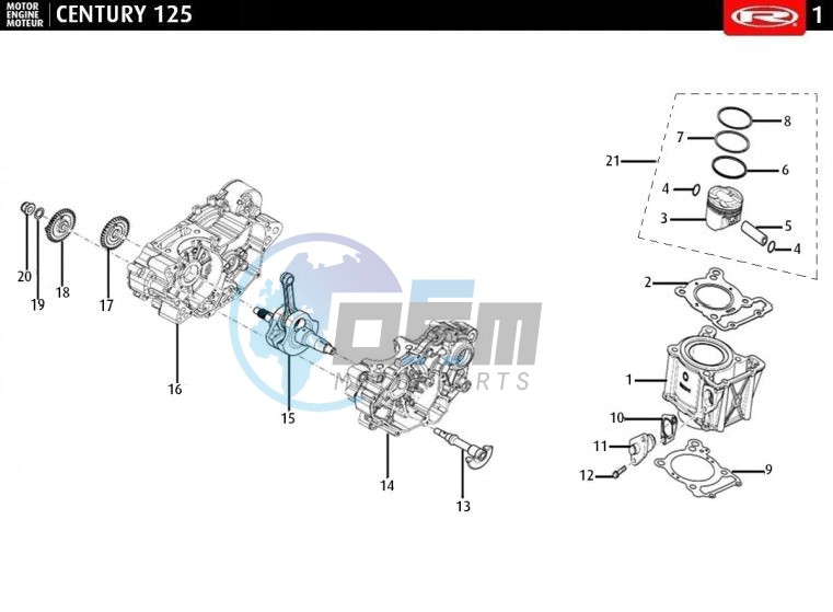 CYLINDER - CRANKSHAFT