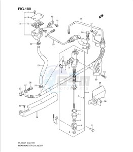 DL650 drawing REAR MASTER CYLINDER (DL650AL1 E2)