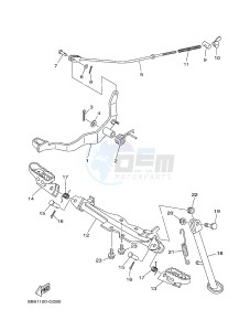 TT-R110E (B512 B513 B514 B514) drawing STAND & FOOTREST