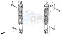 NSS250 drawing REAR CUSHION