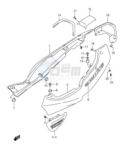 GSF1200 (E2) Bandit drawing FRAME COVER (GSF1200SAX)