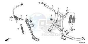 CB1100SAE CB1100 UK - (E) drawing STAND