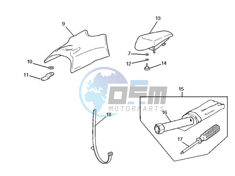 Saddle seats - Tool roll