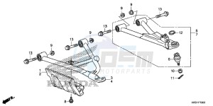 TRX420FM1H TRX420 ED drawing FRONT ARM