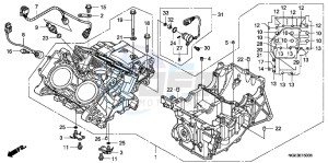 VFR1200FD VFR1200F UK - (E) drawing CRANKCASE (VFR1200F)