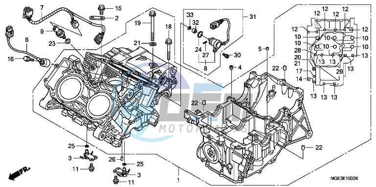 CRANKCASE (VFR1200F)