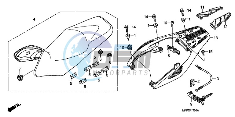 SEAT/REAR CARRIER