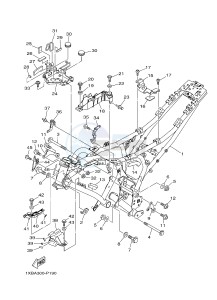 MT07A MT-07 ABS 700 (1XBH 1XBJ) drawing FRAME