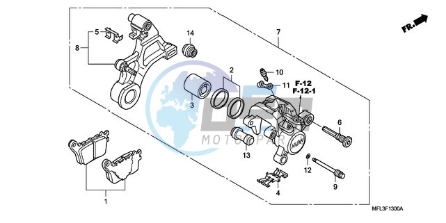 REAR BRAKE CALIPER