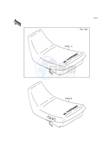 KLF 400 B [BAYOU 400 4X4] (B4-B6) [BAYOU 400 4X4] drawing SEAT