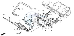 CB600F2 CB600S drawing AIR SUCTION VALVE