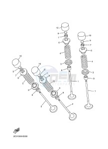 YZF-R6 600 R6 (2CXH) drawing VALVE