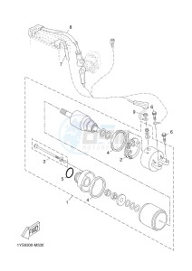 YP250R X-MAX 250 (2DL4 2DL4 2DL4) drawing STARTING MOTOR