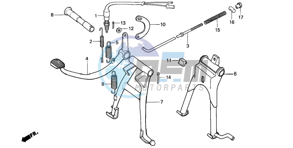 MAIN STAND/ BRAKE PEDAL