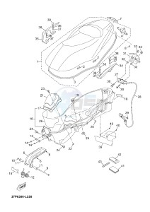 YP250RA EVOLIS 250 ABS (1YS8) drawing SEAT