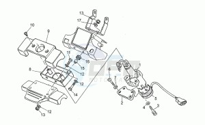 Strada 1000 drawing Main switch - steering lock