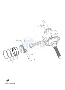 YZF250F YZ250F (BW47) drawing CRANKSHAFT & PISTON