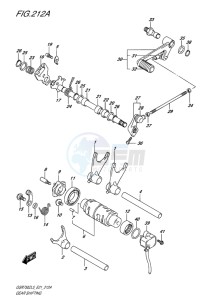 GSR750Z ABS EU drawing GEAR SHIFTING