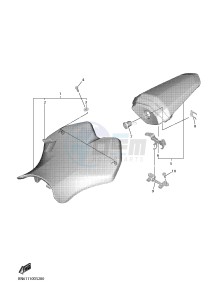 YZF-R6 YZF600 R6 (BN66) drawing SEAT