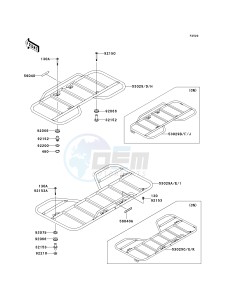 KVF 360 A [PRAIRIE 360 4X4] (A6F-A9F) A6F drawing CARRIER-- S- -