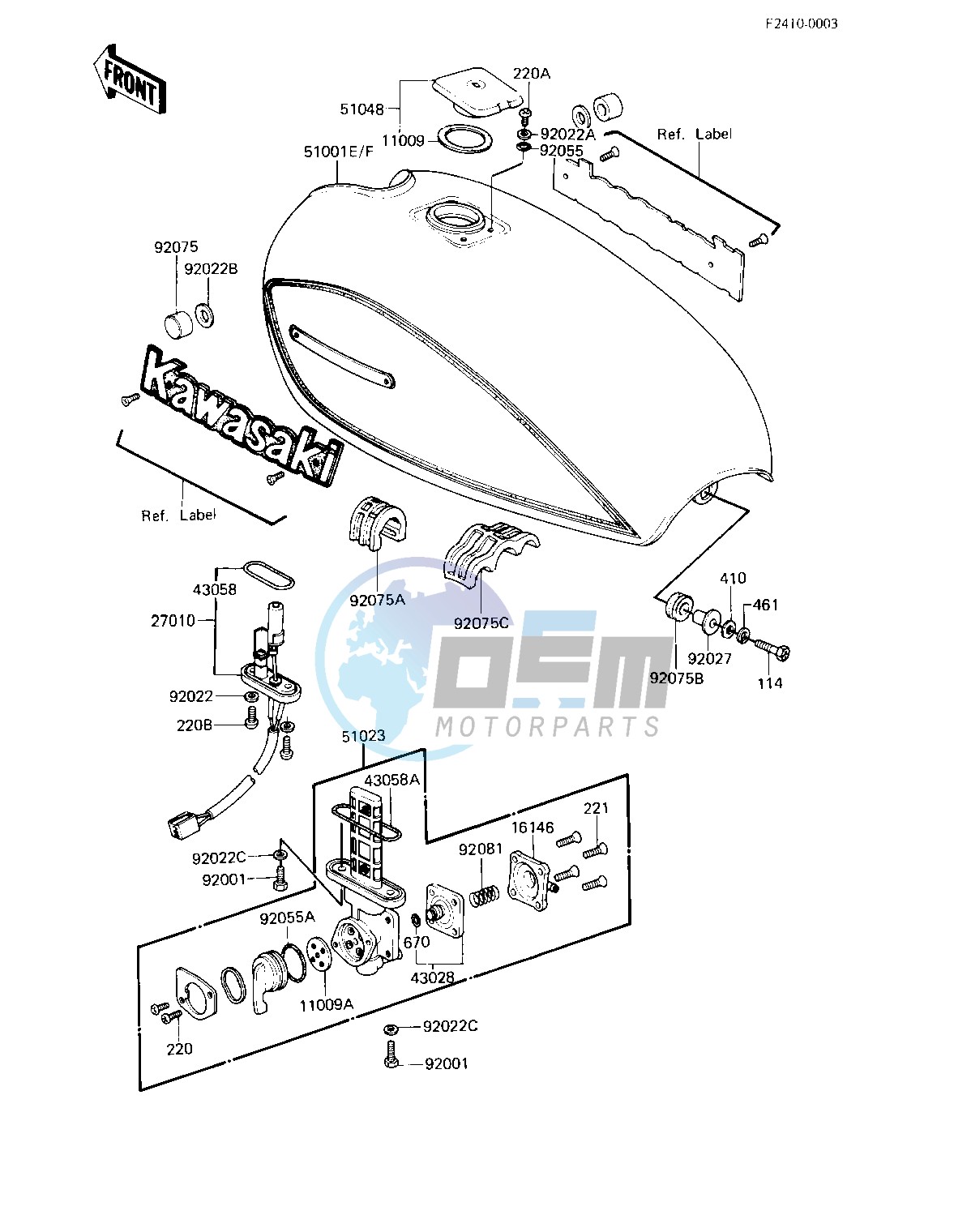 FUEL TANK -- 83 H3- -