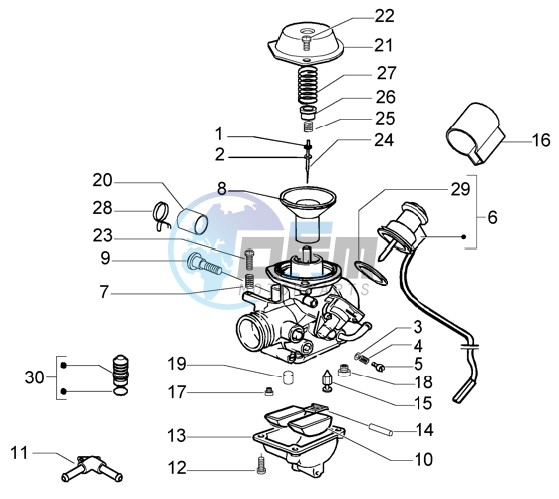 Carburettor component parts