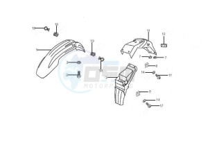 RCR_SMT 50 drawing Wheel housing - Mudguard