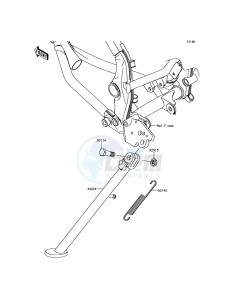 KLX125 KLX125CGF XX (EU ME A(FRICA) drawing Stand(s)